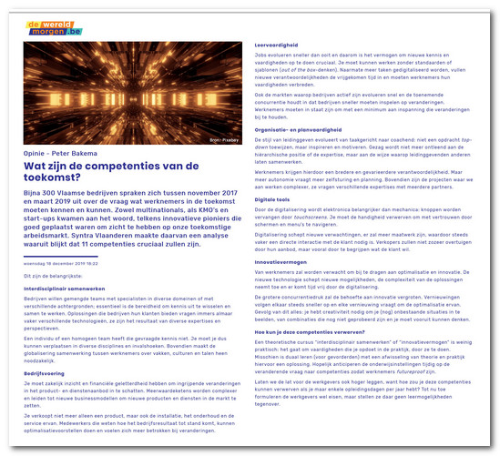 De belangrijkste competenties voor futureproof werk plaatje