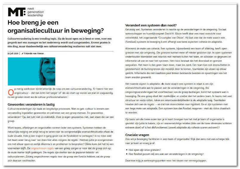 Hoe breng je een organisatiecultuur in beweging plaatje