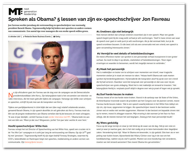 Wat maakt een sterke speech plaatje