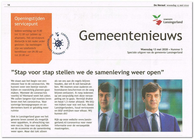 We kunnen weer een beetje vooruitkijken en voorzichtig plannen gaan maken plaatje