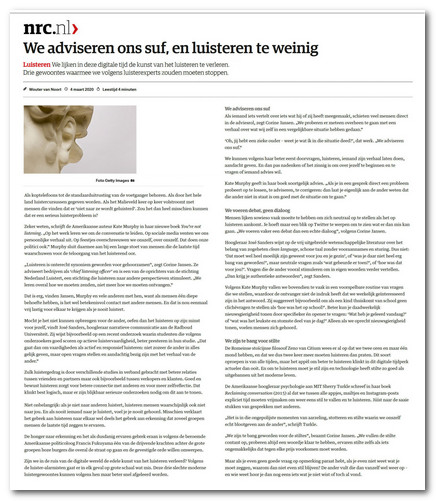 We leren overal hoe we moeten zenden niet meer hoe we moeten ontvangen plaatje